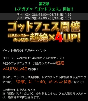 パズドラ　4000万DL　ゴッドフェス　攻撃　＋40