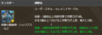 パズドラ シェリアス リーダースキル調整