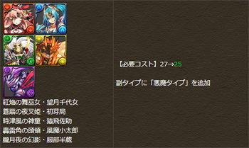 パズドラ　忍者　悪魔タイプ