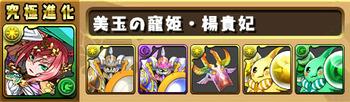 パズドラ　楊貴妃　究極　進化素材