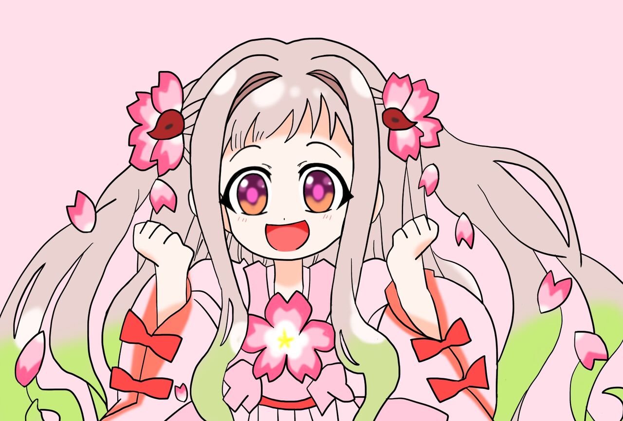 絵描きの冒険者katosanのblog 桜の着物の寧々ちゃん 絵描きの冒険者katosanのblog 桜の着物の寧々ちゃん