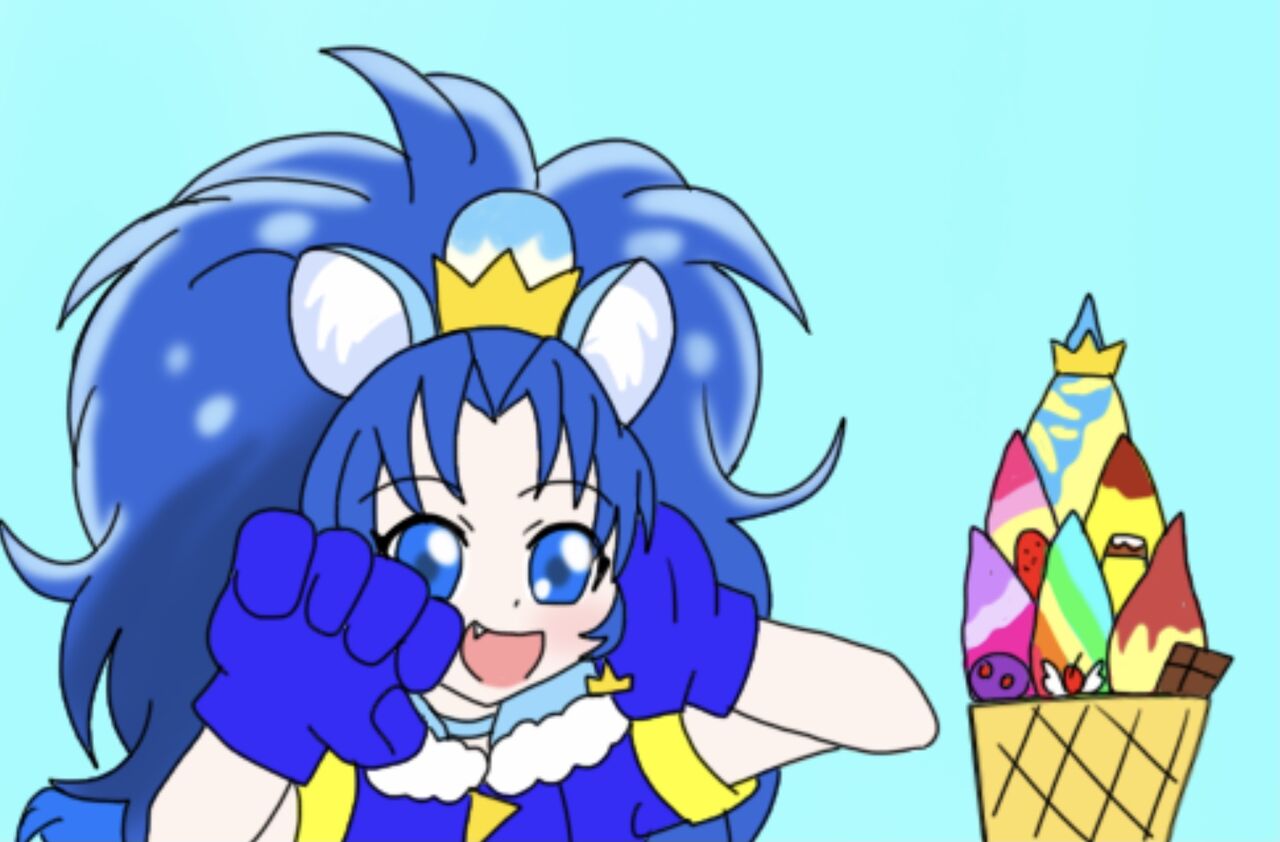 島ぞうりアート☆プリキュア☆キッズ☆ジェラート 切ら