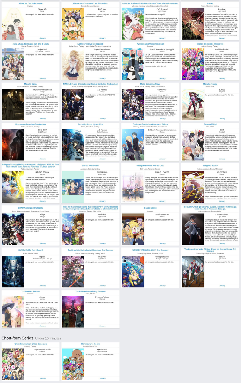 「2024年冬期(13月)に放送されるアニメ一覧」海外の反応｜暇は無味無臭の劇薬