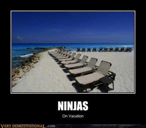 Ninja-On-Vacation-Funny-Ninja-Meme-Picture