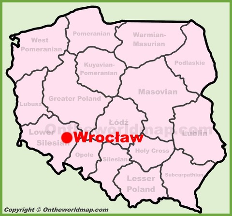 wroclaw-location-on-the-poland-map
