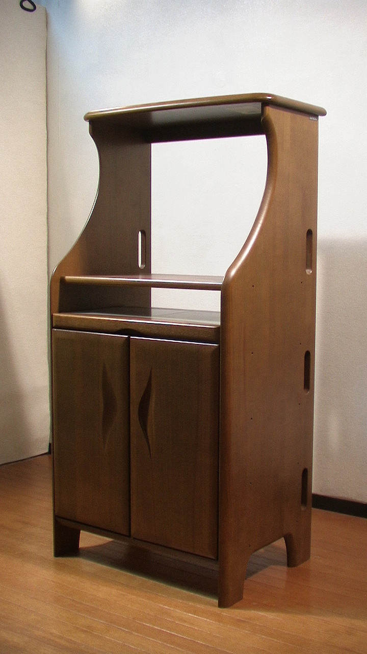 ☆美品☆ カリモク/karimoku レンジ台 レンジボード 電話/FAX ☆美品☆ カリモク/karimoku レンジ台 レンジボード 電話/FAX