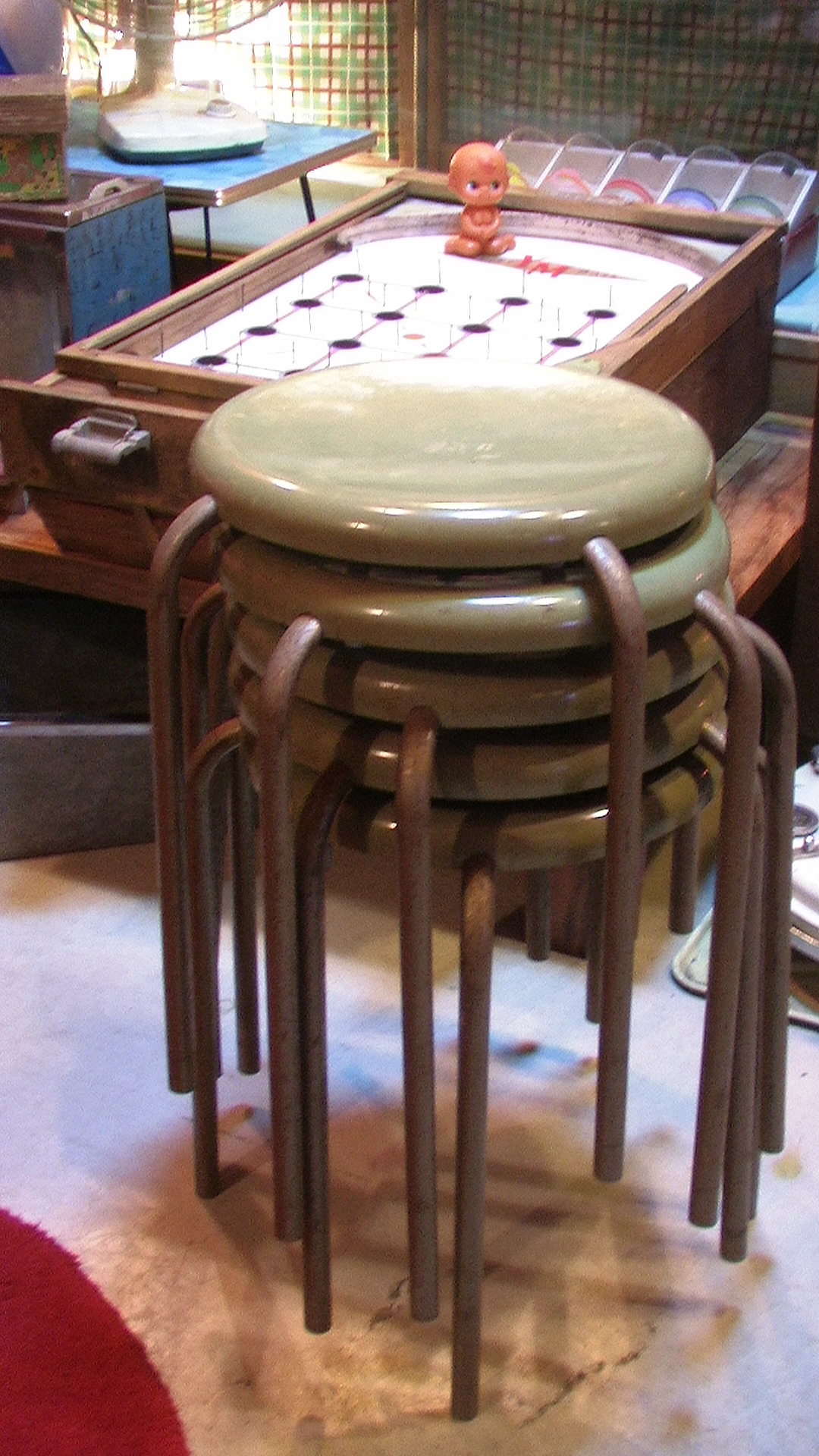 レトロ家具 木製スツール 腰掛け 花台 古道具 アンティーク 昭和レトロ