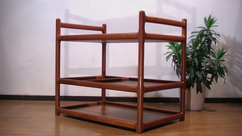 フランス　アンティーク　家具　二段　テーブル　飾り棚　トローリ　ワゴン　シェルフ フランス アンティーク 家具 二段 テーブル 飾り棚 トローリ