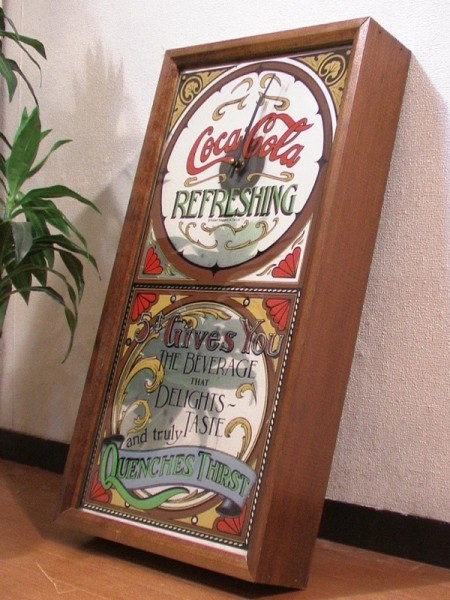 訳あり！】70's コカコーラ Coca-Cola 掛時計 ウォールクロック コカ