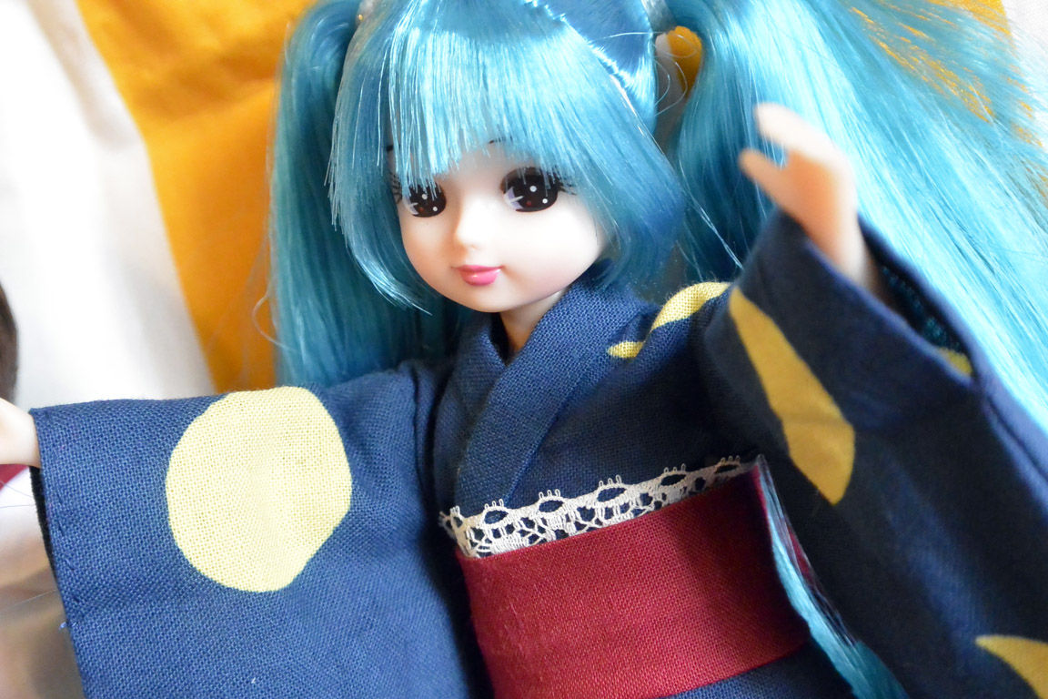 リカちゃん 初音ミクに浴衣を縫う カフェ ド 犬 リカちゃん 初音ミクに浴衣を縫う カフェ ド 犬