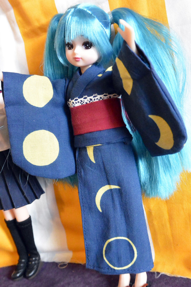 リカちゃん 初音ミクに浴衣を縫う カフェ ド 犬 リカちゃん 初音ミクに浴衣を縫う カフェ ド 犬