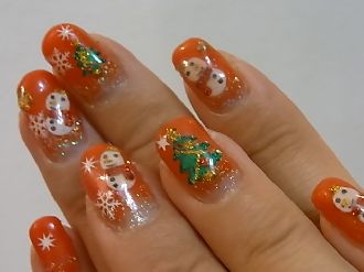 苺ichie ママ業の隙間に セルフジェルネイル クリスマスバージョン