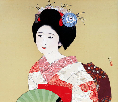 北野恒富《舞妓》