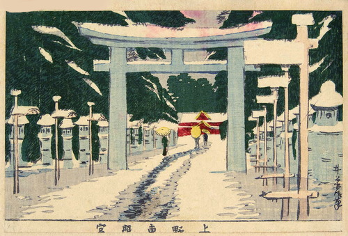 上野東照宮　井上安治