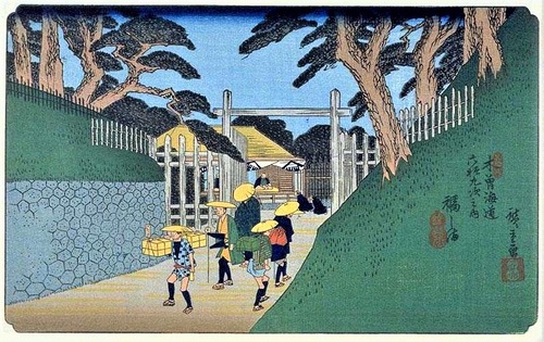 37_福島　広重　木曽街道　