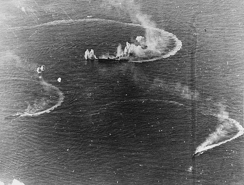 空母　瑞鶴と駆逐艦二隻　マリアナ沖海戦　　　　20_June_1944_