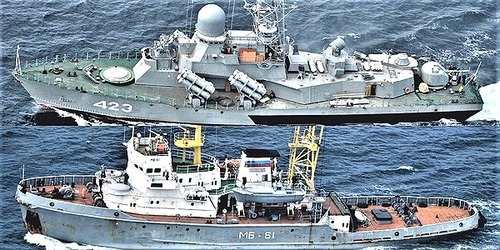 ロシア　コルベットスメーチ　など２艇　