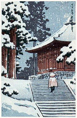 川瀬巴水　konjiki-snow　Postcard