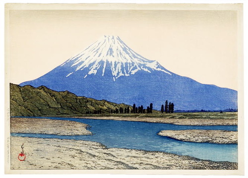 川瀬巴水　富士川