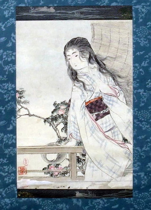 4 水野年方　美人　全体図