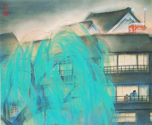 北野恒富　道頓堀