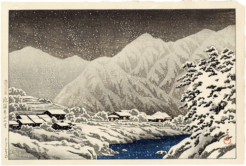 川瀬巴水　飛騨中山七里 (2)