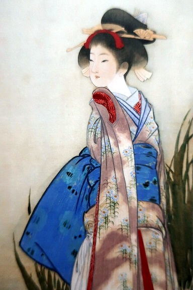 北野恒富 　燕子花 （杜若　カキツバタ）1907 頃