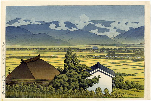 川瀬巴水　栃木県稲荷山