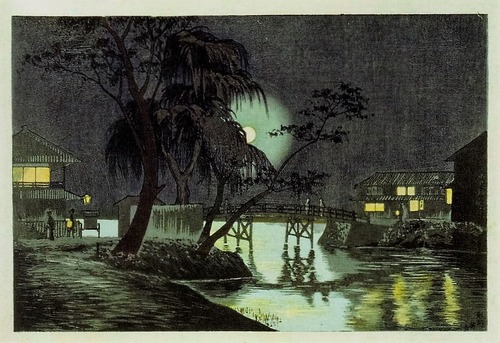 今戸橋茶亭の月夜　1877