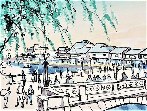 赤松隣作　心斎橋