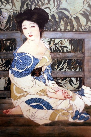 北野恒富　浴後 1912