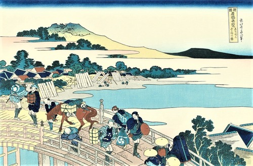 えちぜんふくいの橋　広重　諸国名橋奇覧
