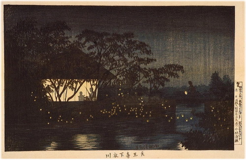 小林清親　天王寺下衣川