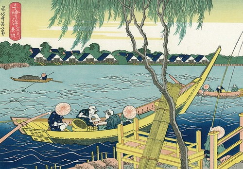 宮戸川長縄　北斎　諸国名橋奇覧