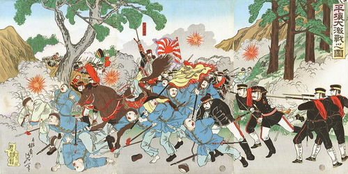 大英図書館　所蔵　平壌大激戦図　楊斎延一　1894