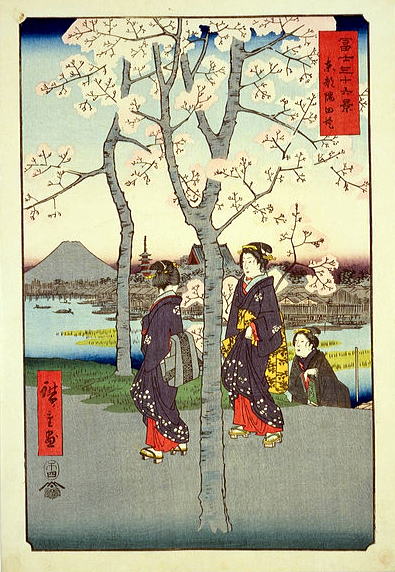 東都墨田堤　広重　東都名所