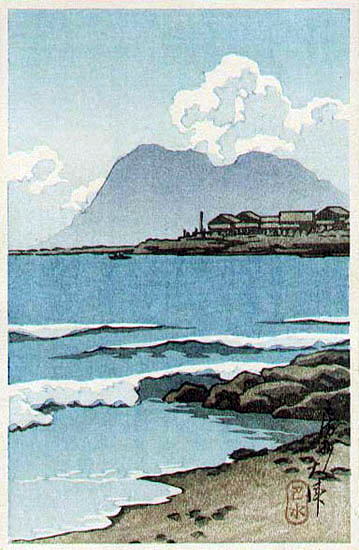 川瀬巴水　房州otsu