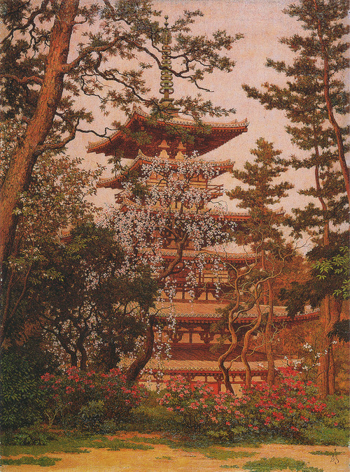 高島野十郎　東塔