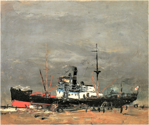 -1926-汽船　大阪市立美術館　蔵