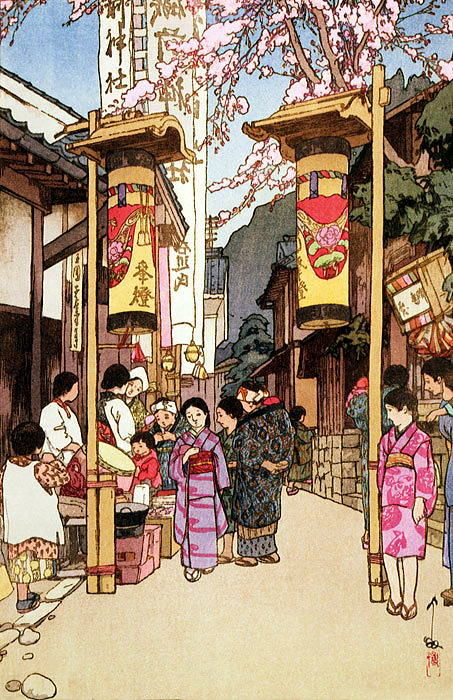 吉田　博　縁日　河野祭　福井県南越前町