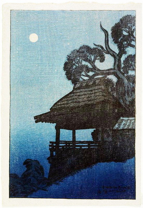 伊東深水　近江八景　石山寺