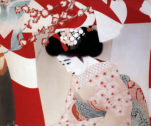 北野恒富　宝恵籠　（昭和6年 1931）