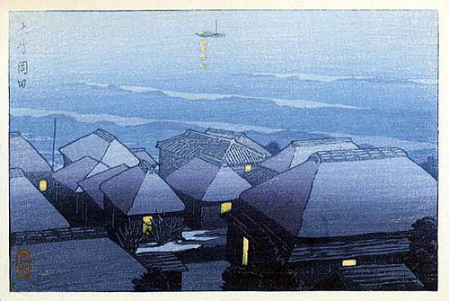 川瀬巴水　岡田　大島　okada