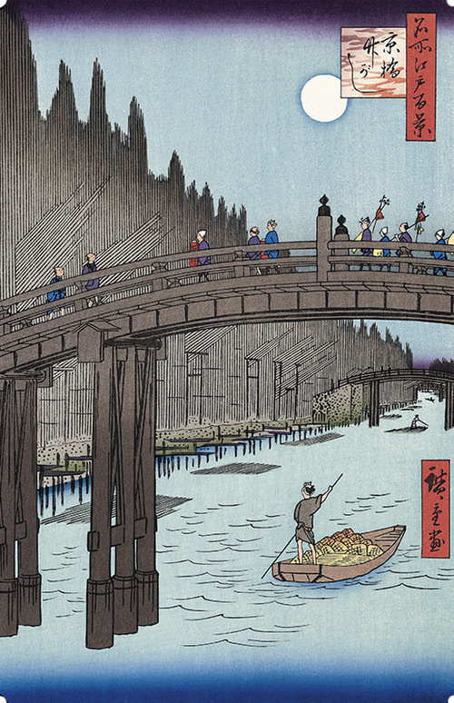 広重　京橋竹がし