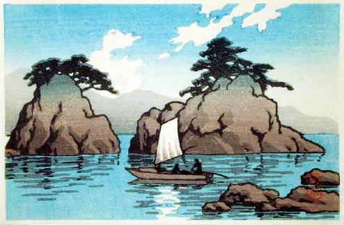 川瀬巴水　松島　小