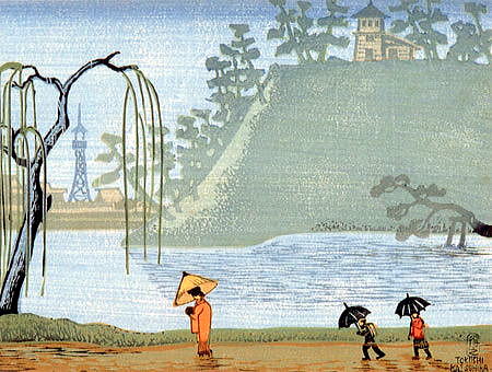 勝平得之　雨の内濠　千秋公園　　S１２