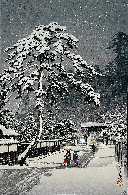 50_Hasui　池上本門寺？