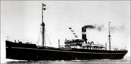 商船三井120年　大阪商船　たこま丸 1909 6176t