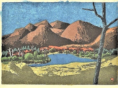 畦地梅太郎　戸隠古池