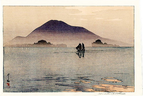 吉田　博　瀬戸内海　雨後の夕　1926  山田書店